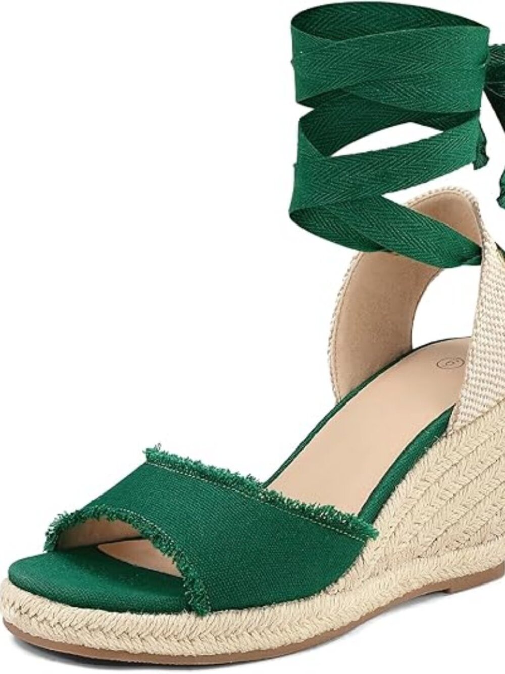 Women's Wedge Sandals Open Toe Espadrilles Platform Ankle Strap Lace Up Summer S